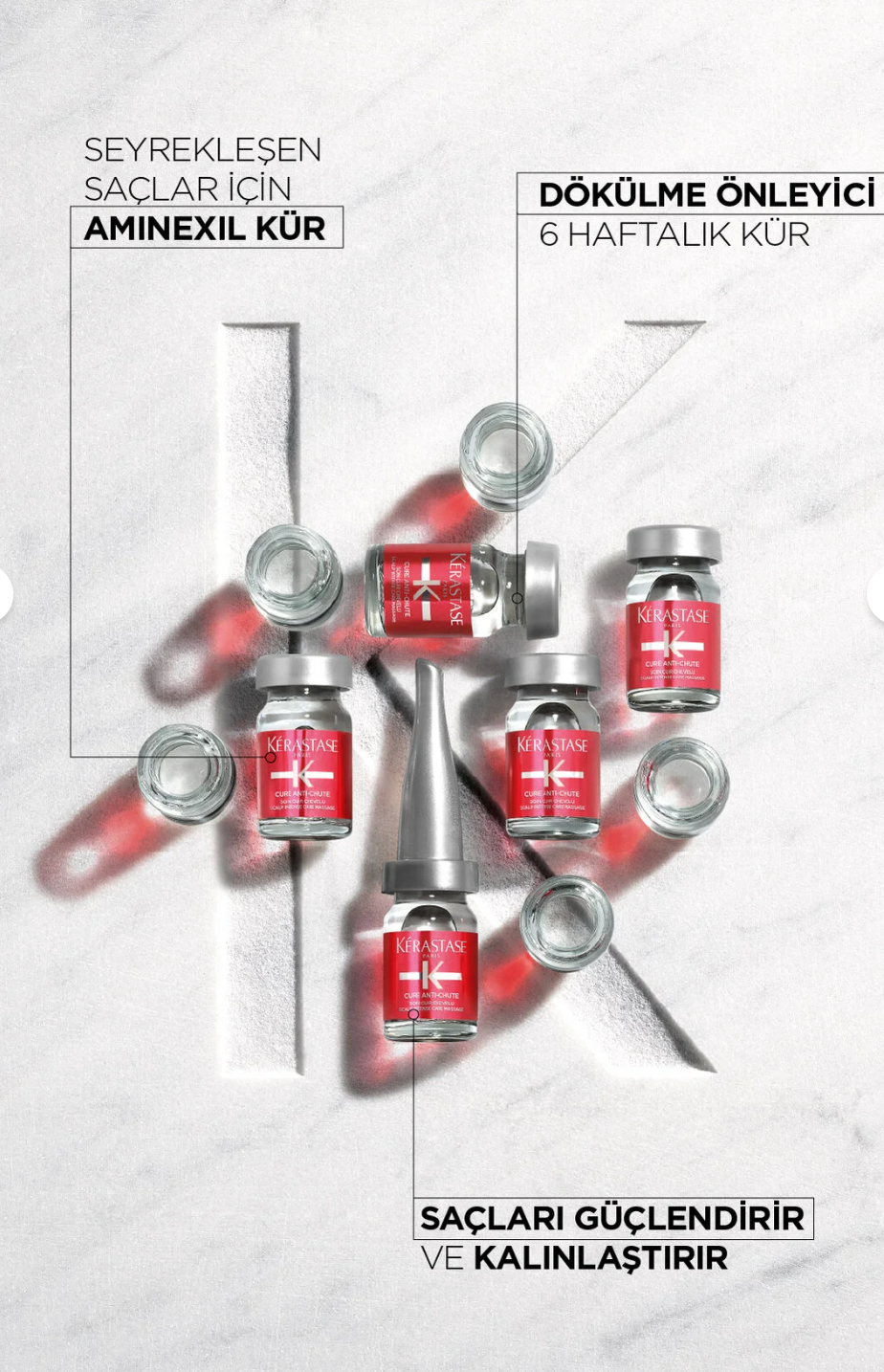 Kerastase Specifique Cure Anti-Chute Dökülme Karşıtı Bakım Kürü 6ml 42 Ampul